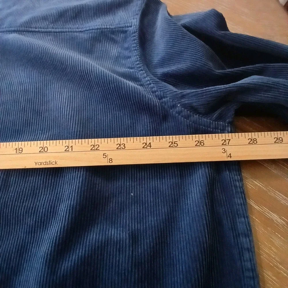 Goodfellow And Co Men's Shacket XXL Navy Blue Corduroy‎ Ribbed Trucker Jacket...